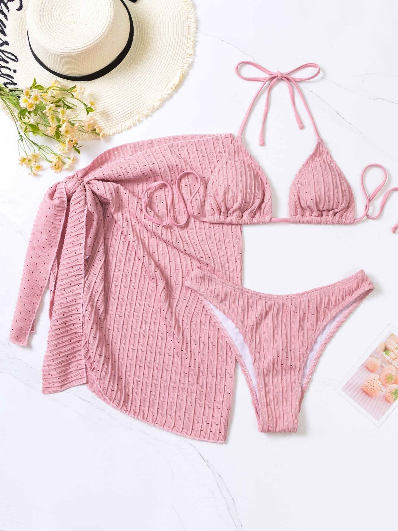 Bikini Malibu - Triangle Top and Skirted Bottom (3 Pieces)