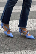 DECOLLETE WITH CROSS STRAP