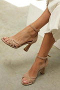 BLOCK HEEL SANDALS WITH STRAPS