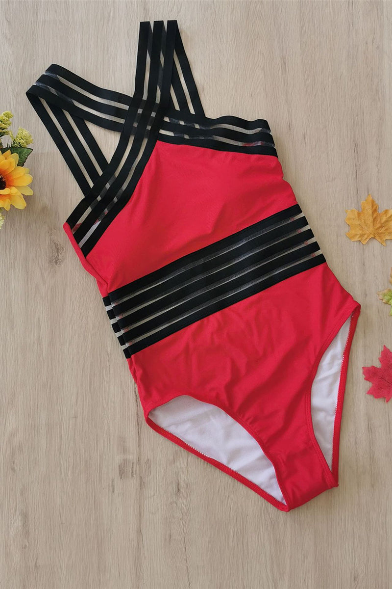 Crossover Bandage Monokini Swimsuit