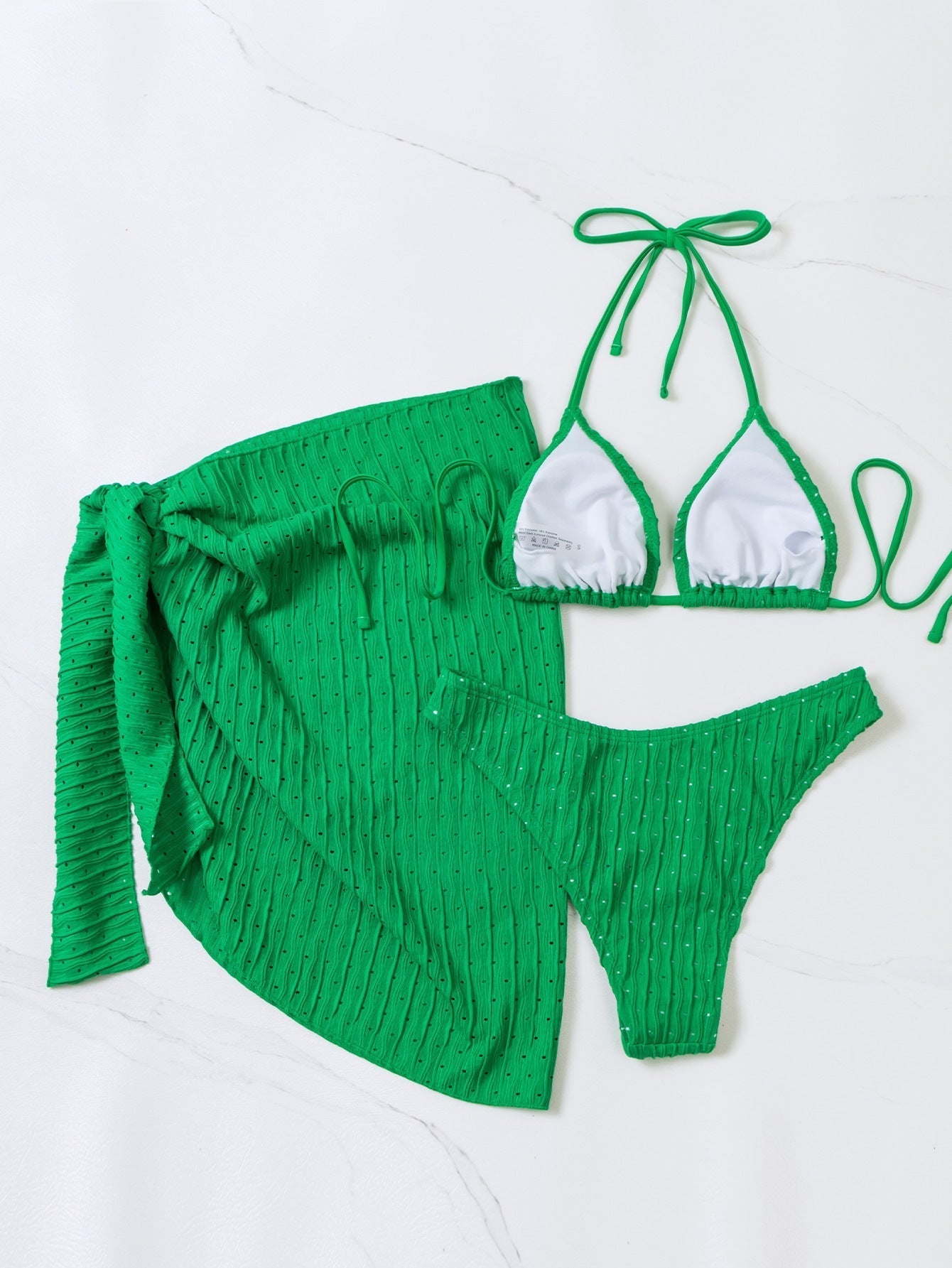 Bikini Malibu - Triangle Top and Skirted Bottom (3 Pieces)