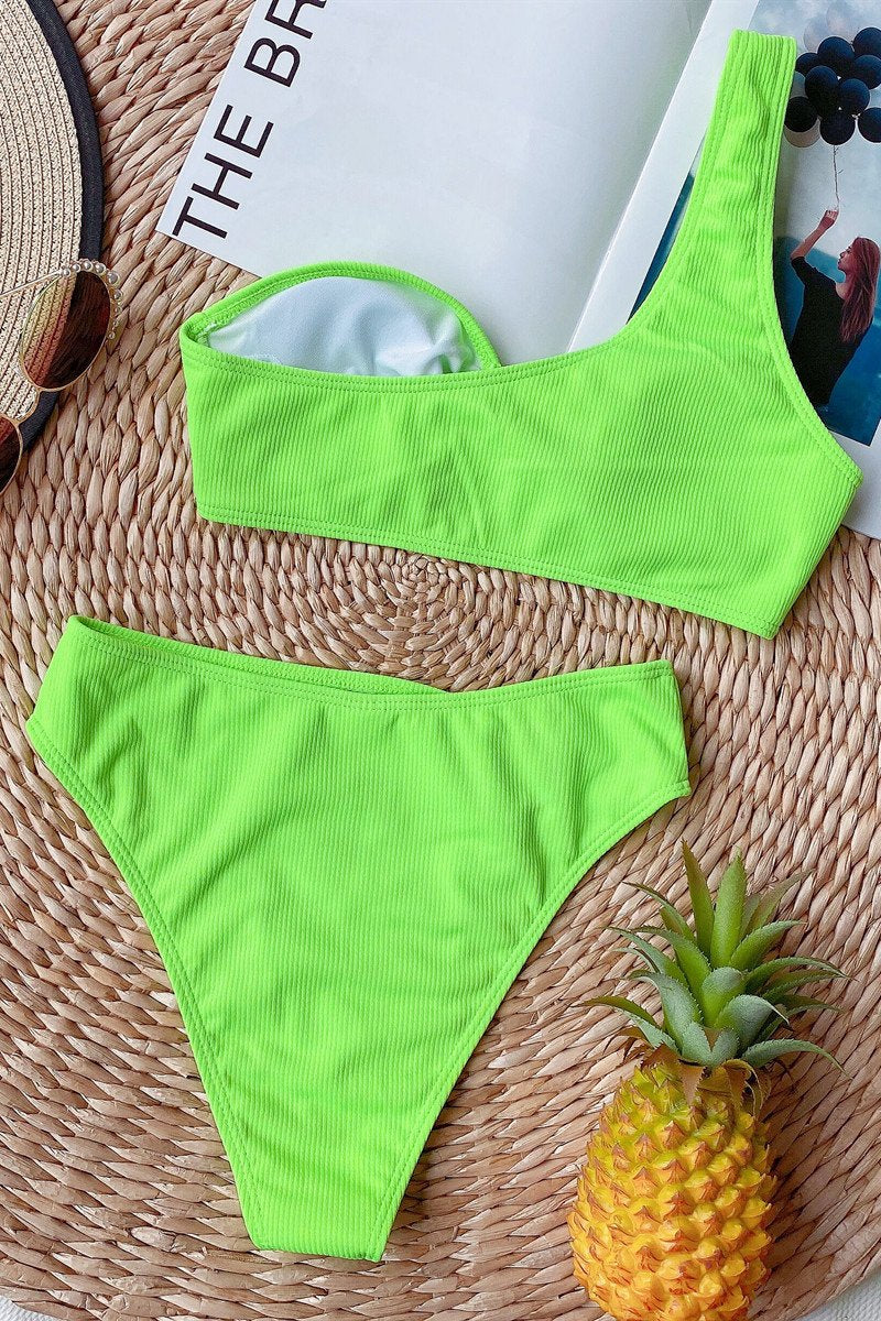 Bikini Diana – Single Strap and High-Waisted Shaping Briefs