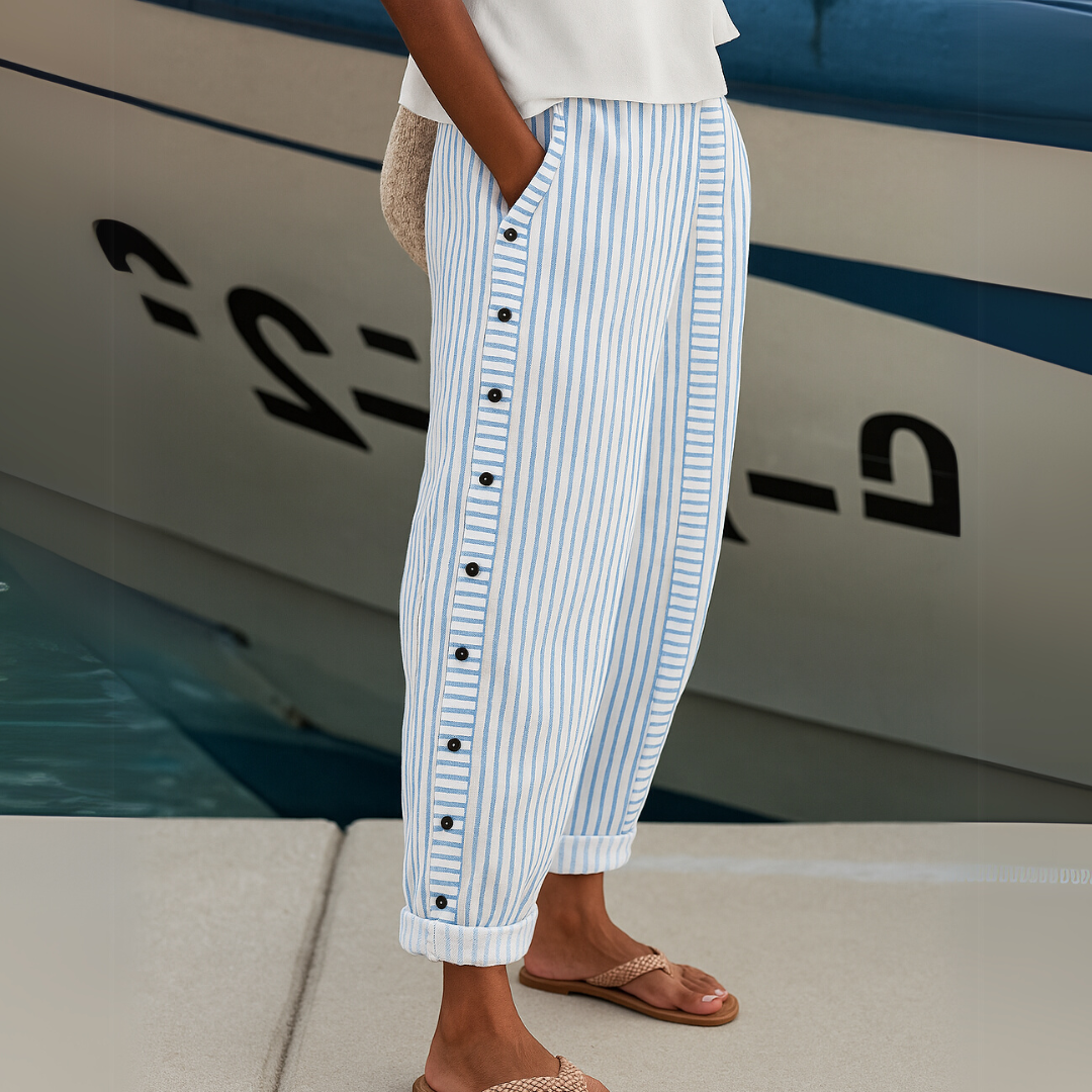 Rhea™ | Comfortable Striped Casual Pants