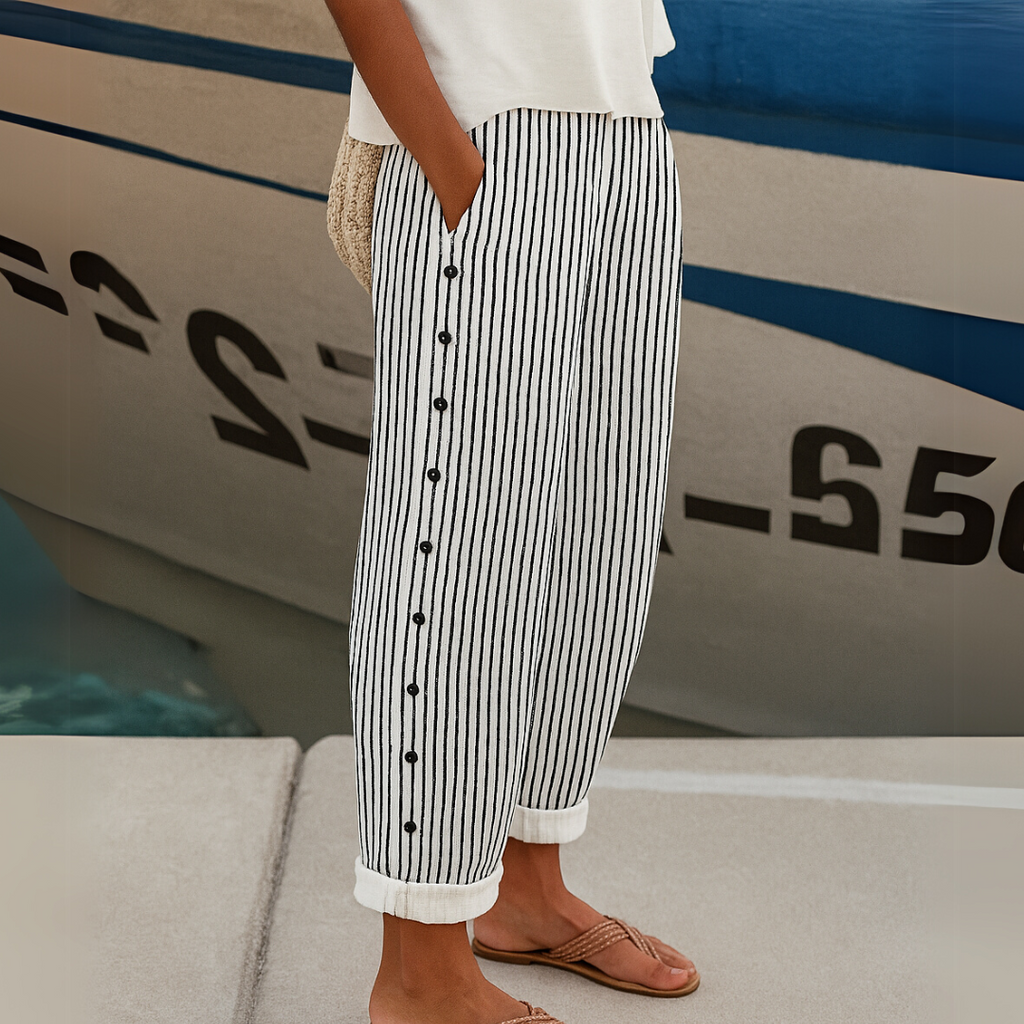 Rhea™ | Comfortable Striped Casual Pants