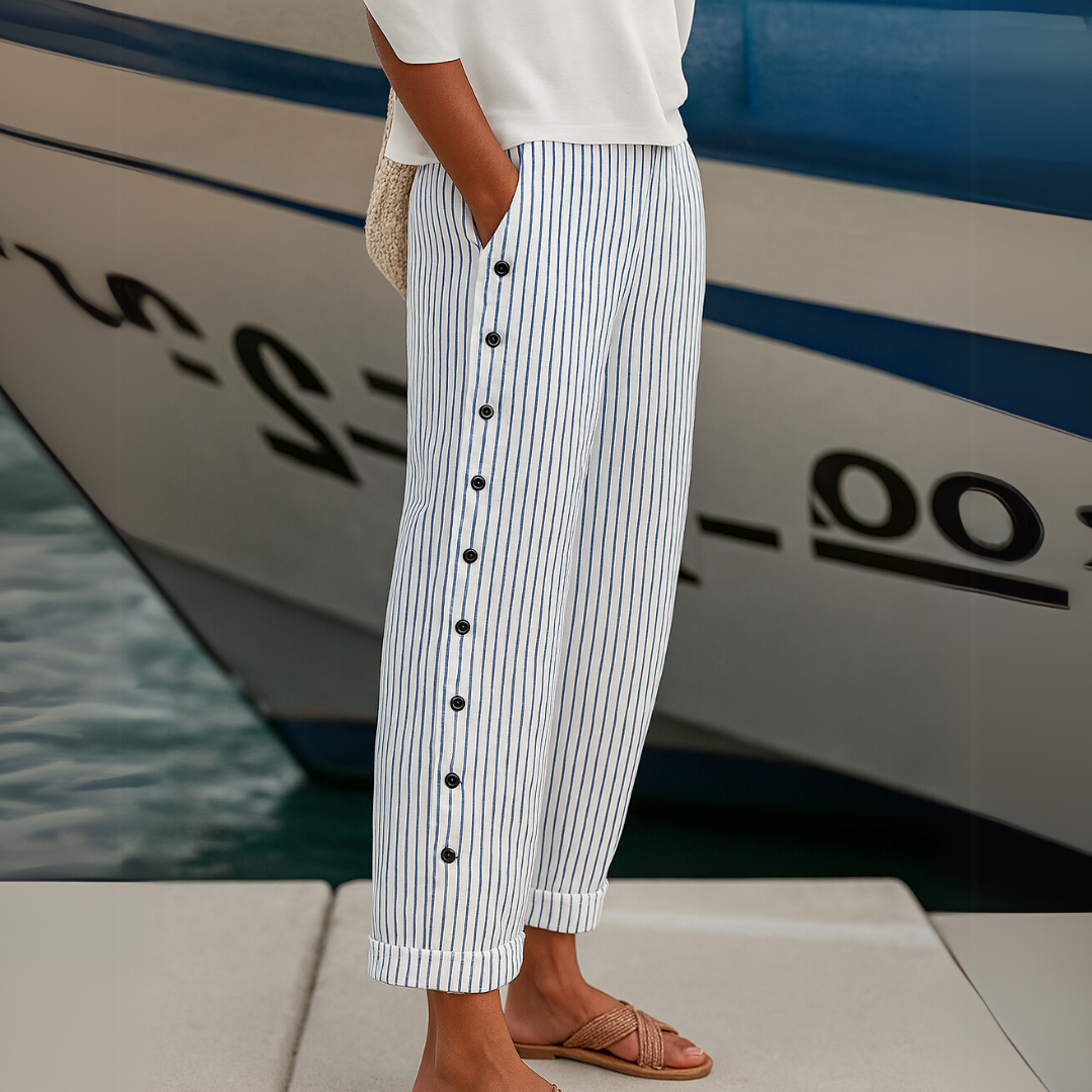 Rhea™ | Comfortable Striped Casual Pants