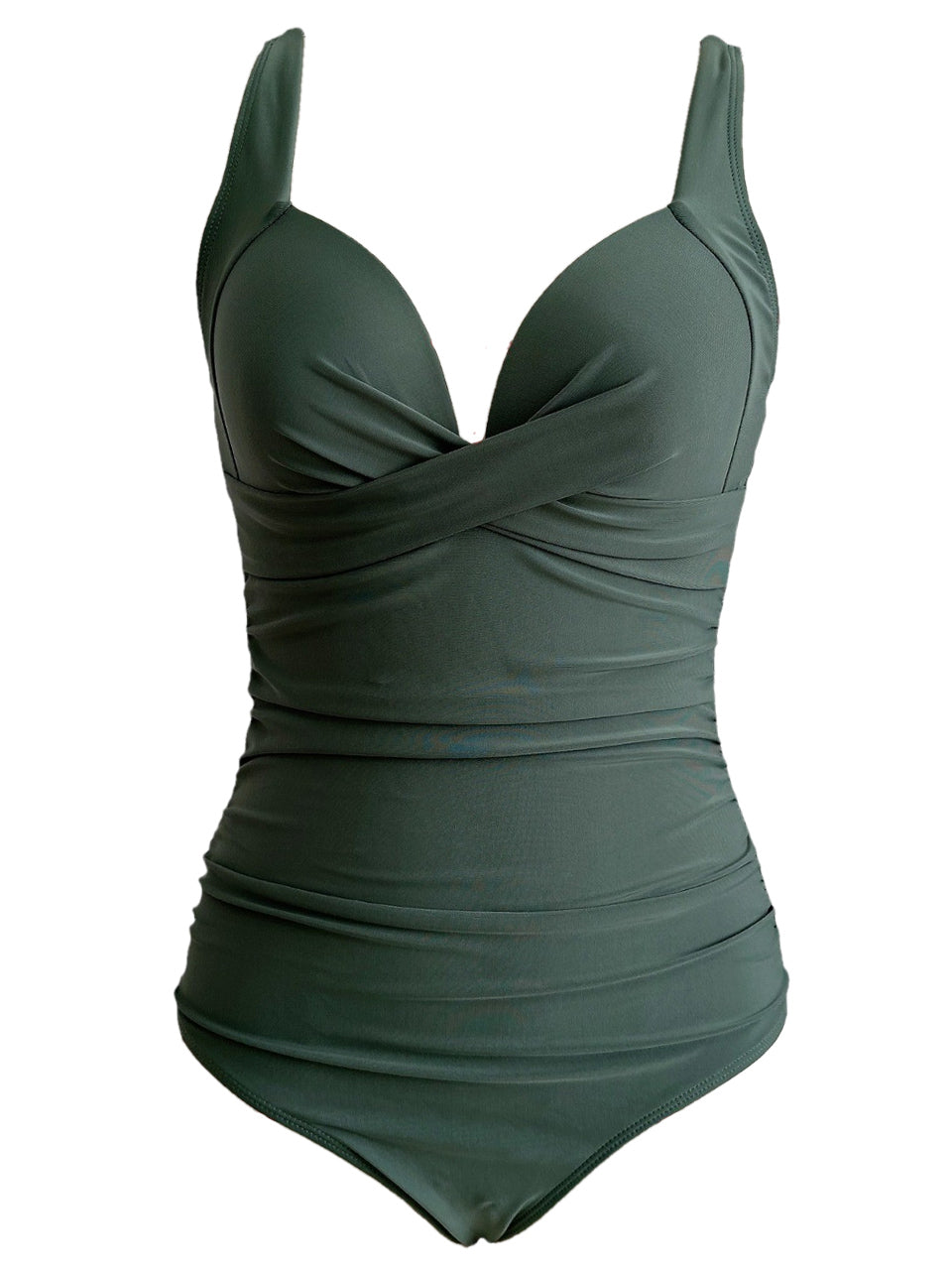 Women's One-Piece Shaping Swimsuit with Heart Neckline