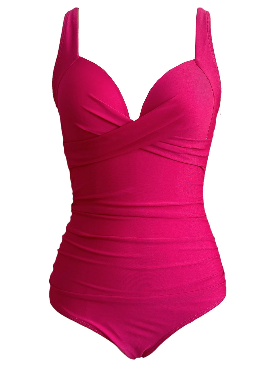 Women's One-Piece Shaping Swimsuit with Heart Neckline