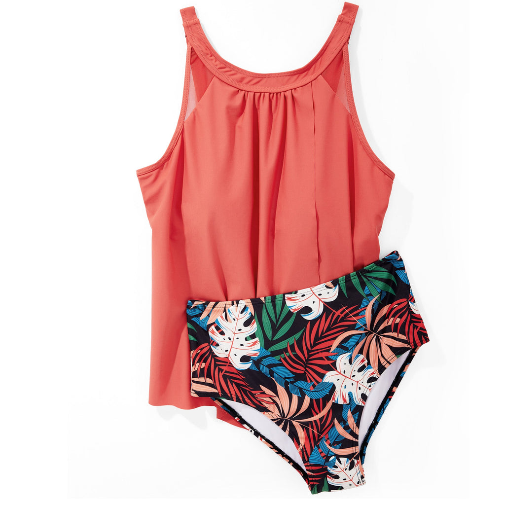 Tankini Flowy Elegance – Swimwear with Long Top and Modest Bottom