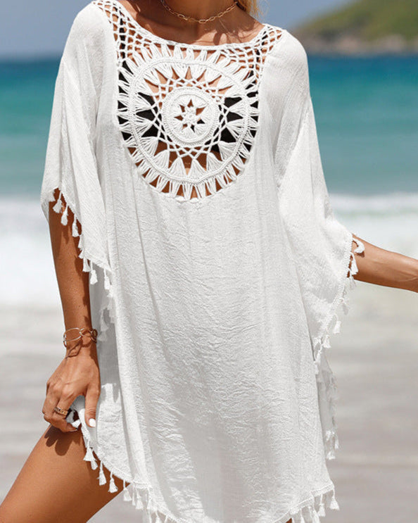 Crochet Beach Cover-Up – Boho Chic Beach Tunic
