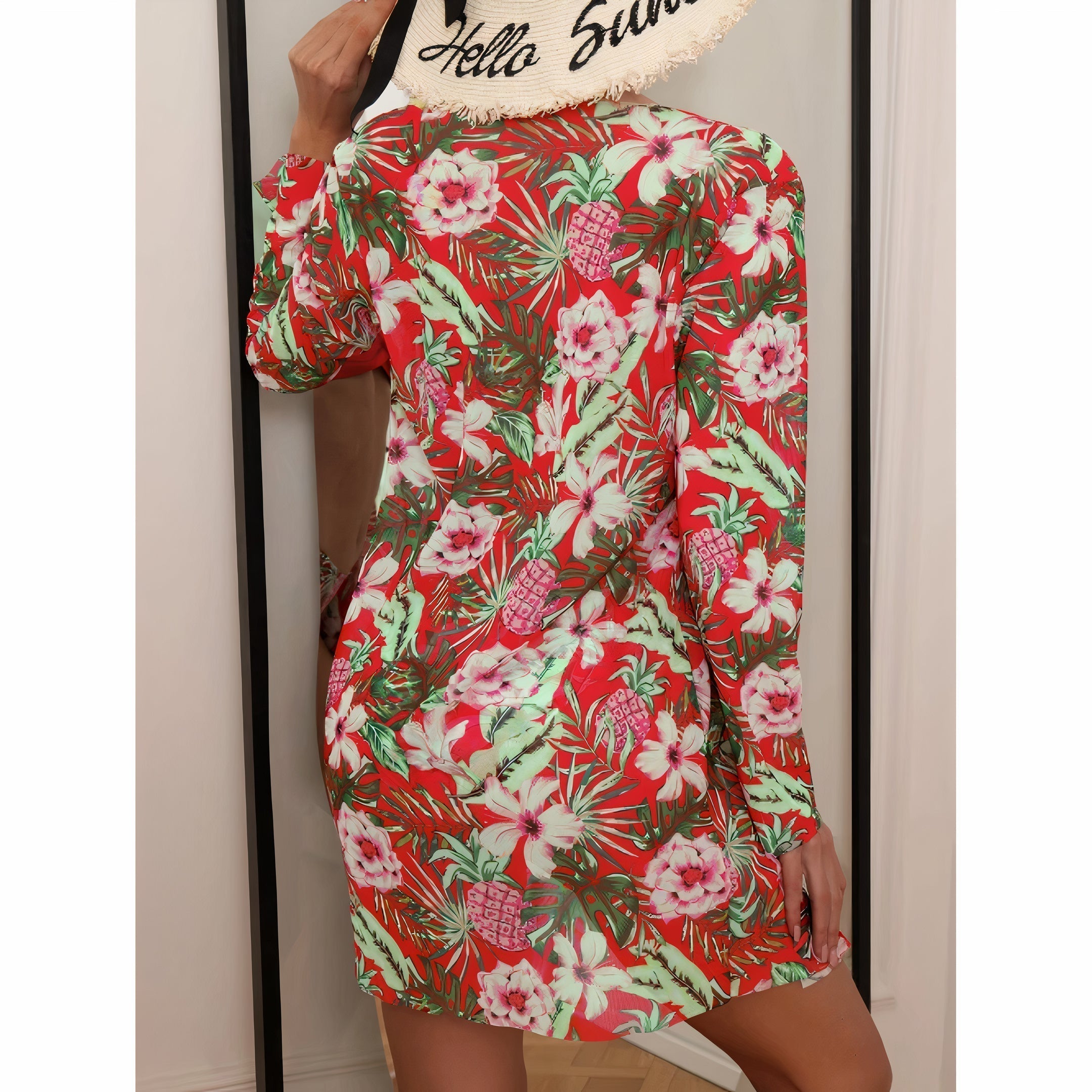 3 in 1 Floral Bikini - Top, Bottom, and Shirt