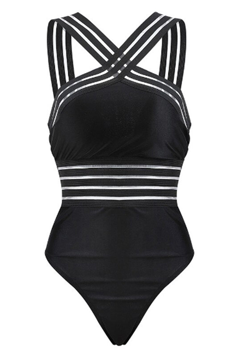 Crossover Bandage Monokini Swimsuit