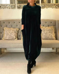 Eliza™ | Relaxed Velvet Dress